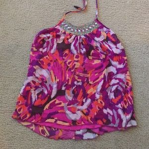 Multi-colored Halter Top